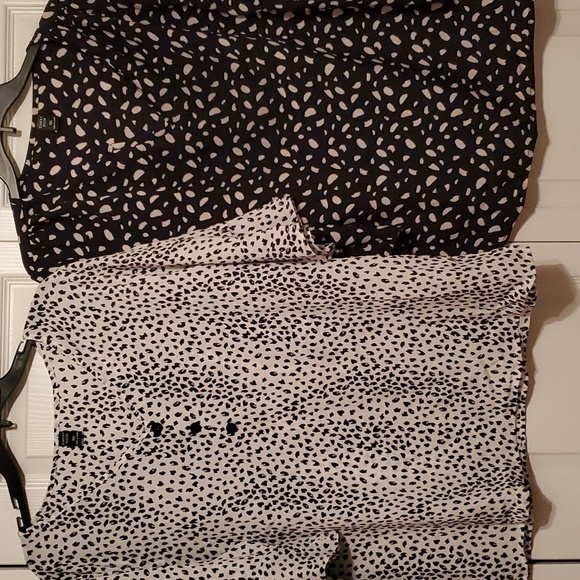 Bundle of 2 Emery Rose Black & White Blouses Size XXL - Picture 1 of 12